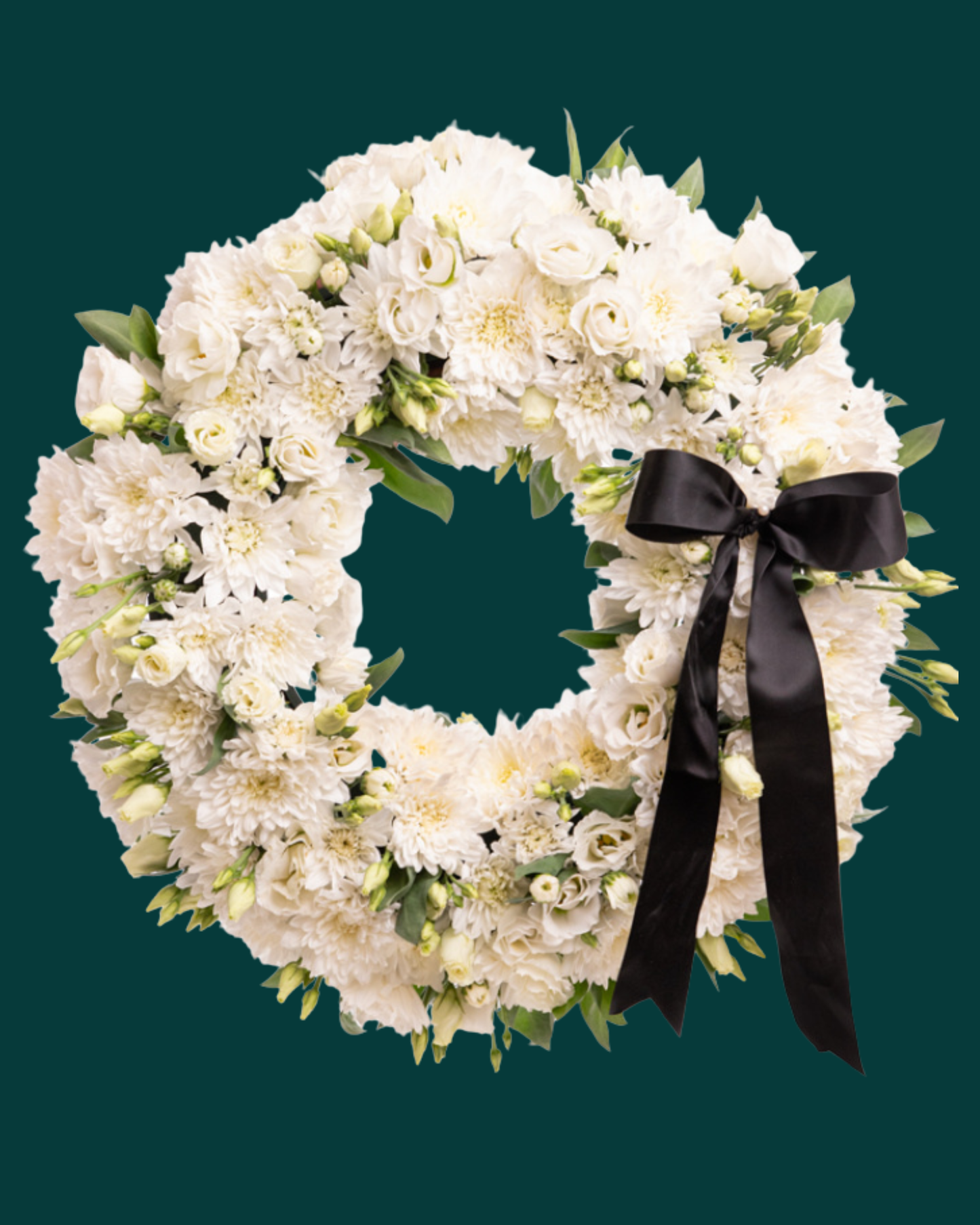 Coroană funerară - Alb Pur